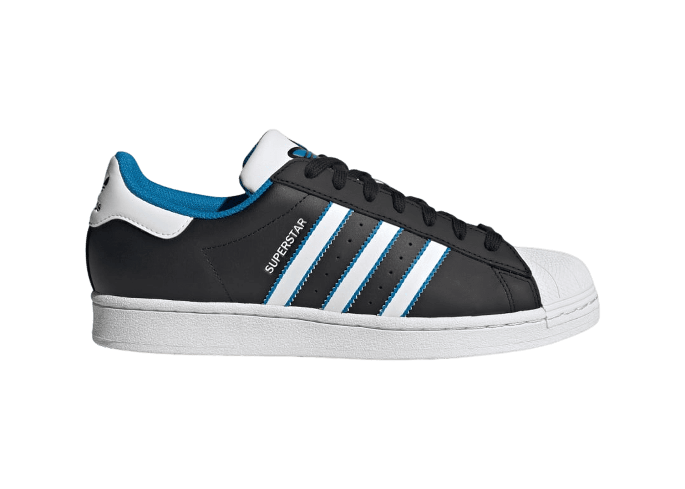 adidas Superstar 'Black Bright Blue'