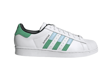 adidas Superstar 'White Green Blue'