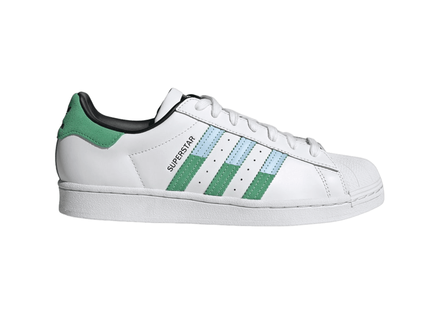 adidas Superstar 'White Green Blue'