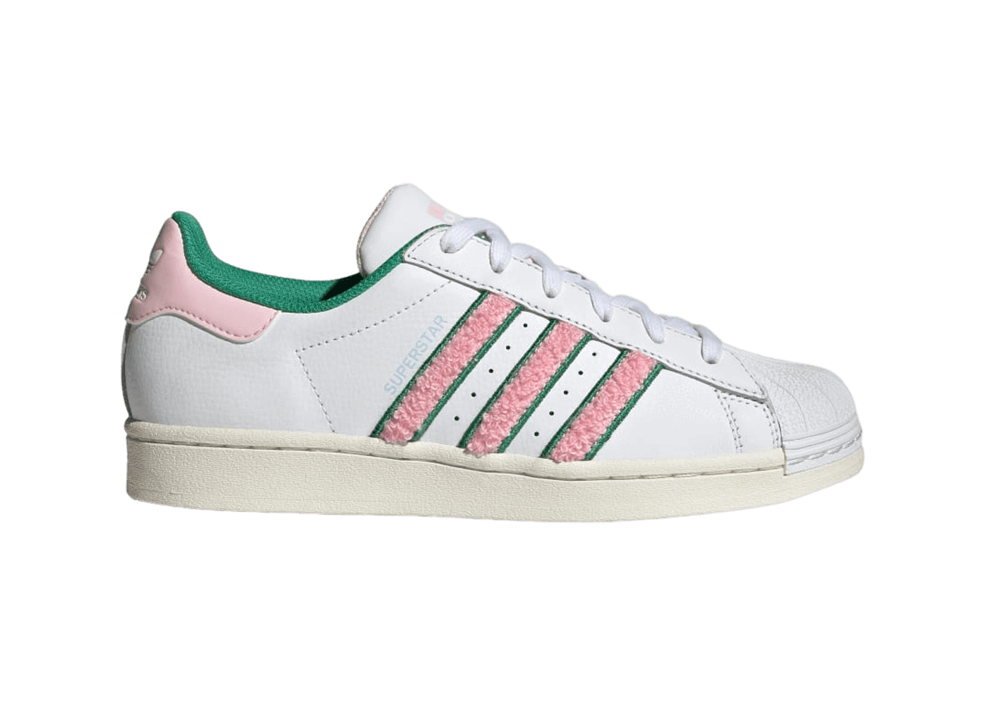 adidas Superstar 'White Pink Green Chenille' (W)