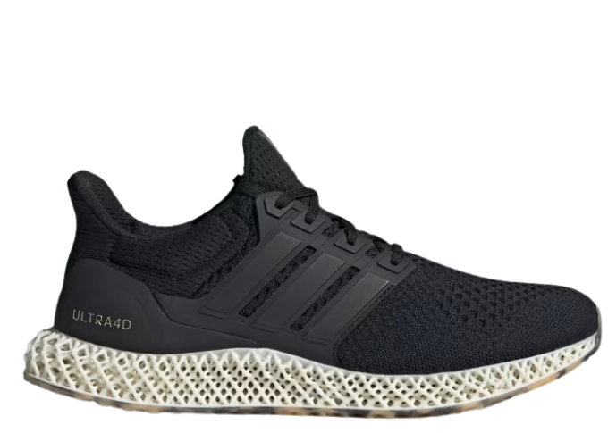 adidas Ultra 4D Core Black Gold Metallic