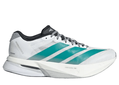 adidas Adizero Boston 13 White Pure Teal (W)