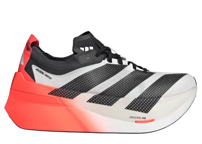 adidas Adizero Dropset Elite White Black Solar Red