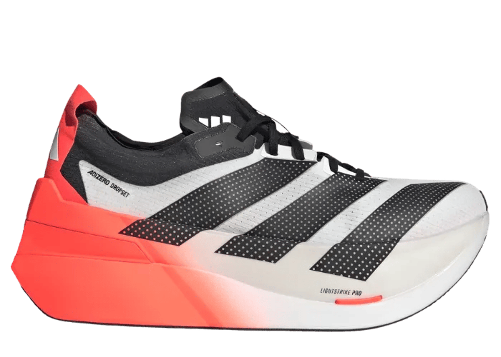 adidas Adizero Dropset Elite White Black Solar Red