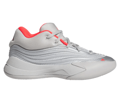 adidas Dame 10 Silver Metallic Lucid Red (GS)