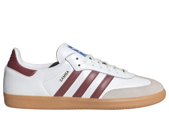 adidas Samba OG Cloud White Collegiate Burgundy
