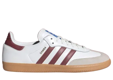 adidas Samba OG Cloud White Collegiate Burgundy