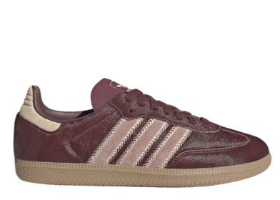adidas Samba OG Maroon Sand Strata Pony (W)