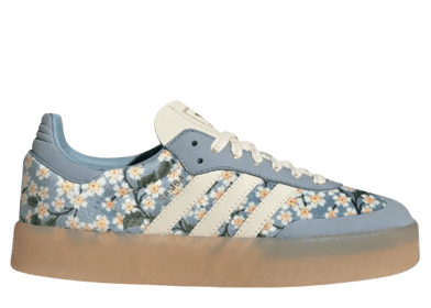 adidas Sambae Liberty London Floral Embroidery Blue Cream White (W)