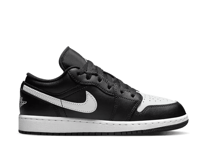 Air Jordan 1 Low Black Summit White (GS) - 553560-043
