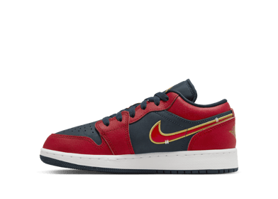 Air Jordan 1 Low Navy Red Gold (GS)