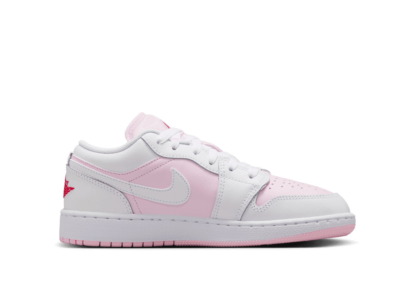 Air Jordan 1 Low in Pink | 553560-608 (GS)