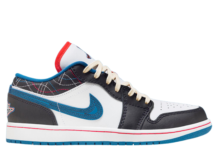 Air Jordan 1 Low SE Black Industrial Blue - FV3622-141