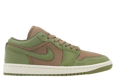 Air Jordan 1 Low SE Brown Kelp Sky J Light Olive (W)