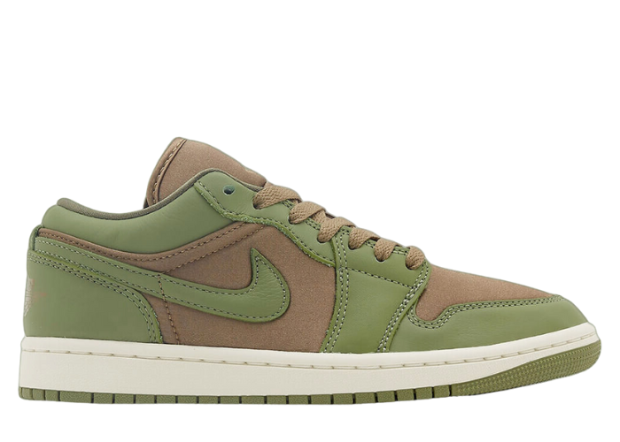 Air Jordan 1 Low SE Brown Kelp Sky J Light Olive (W)