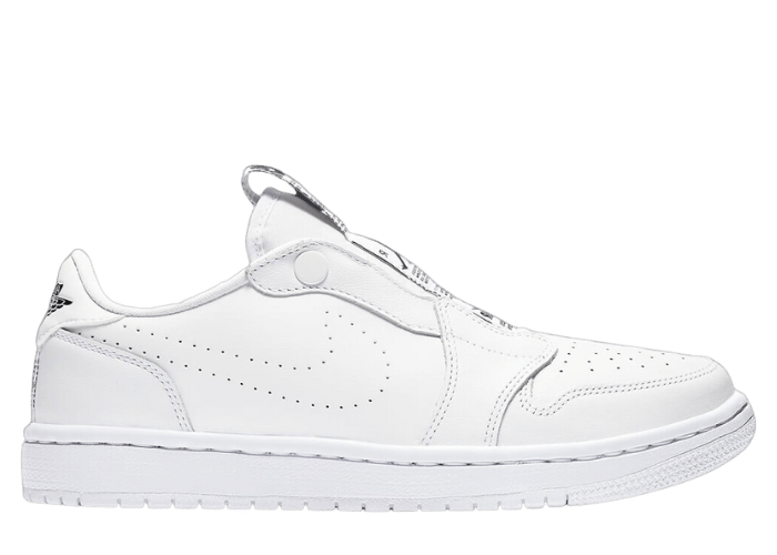 Nike jordan 1 low slip on white trainers on sale