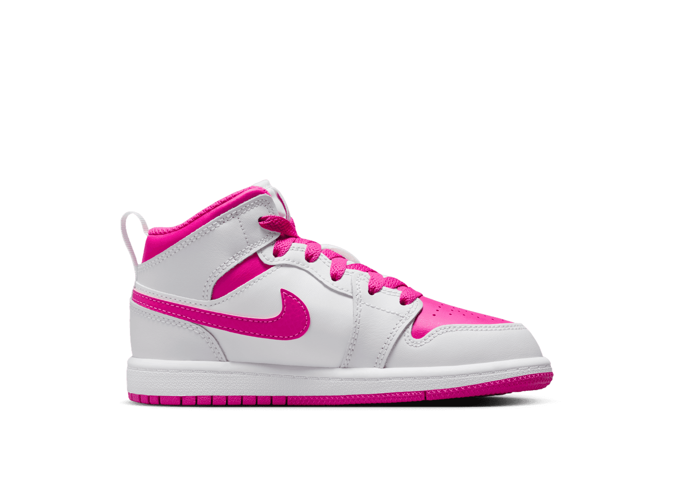 Air Jordan 1 Mid  'Fire Pink' (PS)