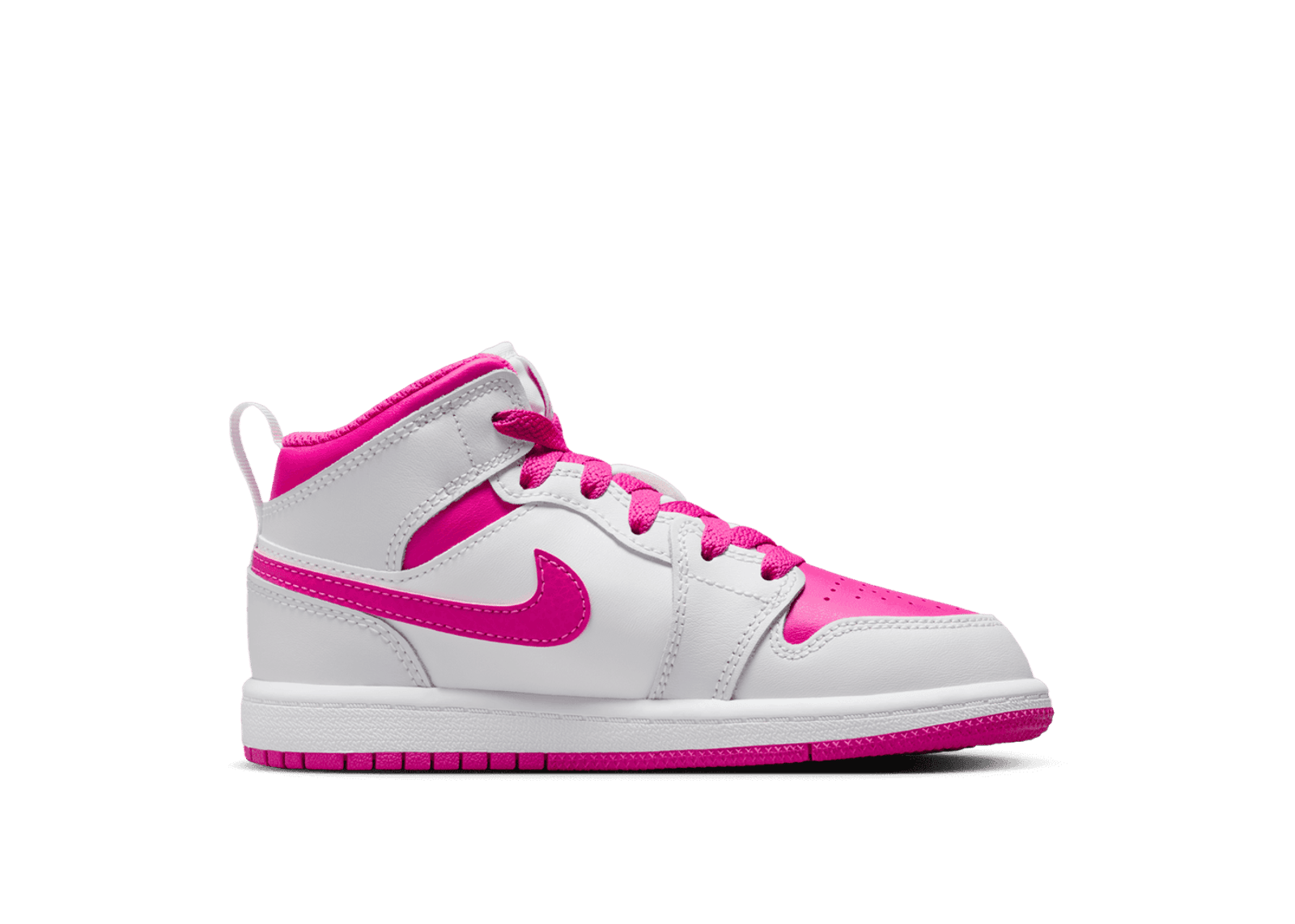 Air Jordan 1 Mid 'Fire Pink' (PS)