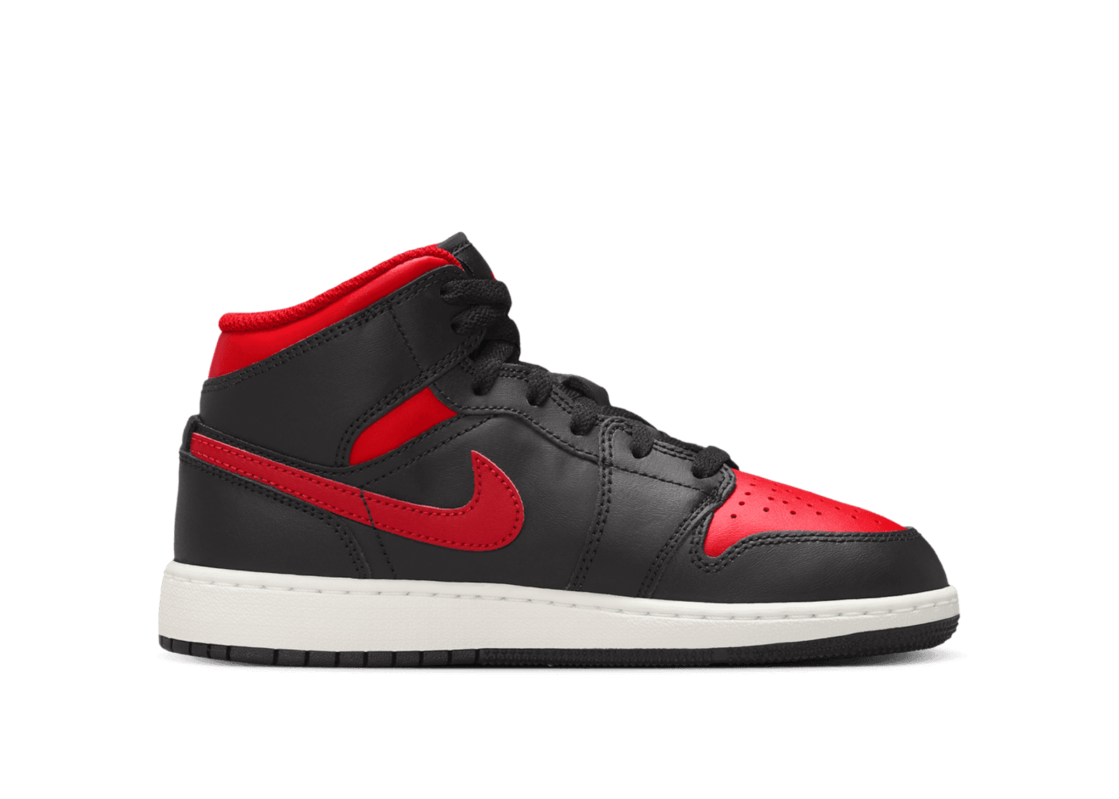 Air Jordan 1 Mid in Black | DQ8423-067 (GS)