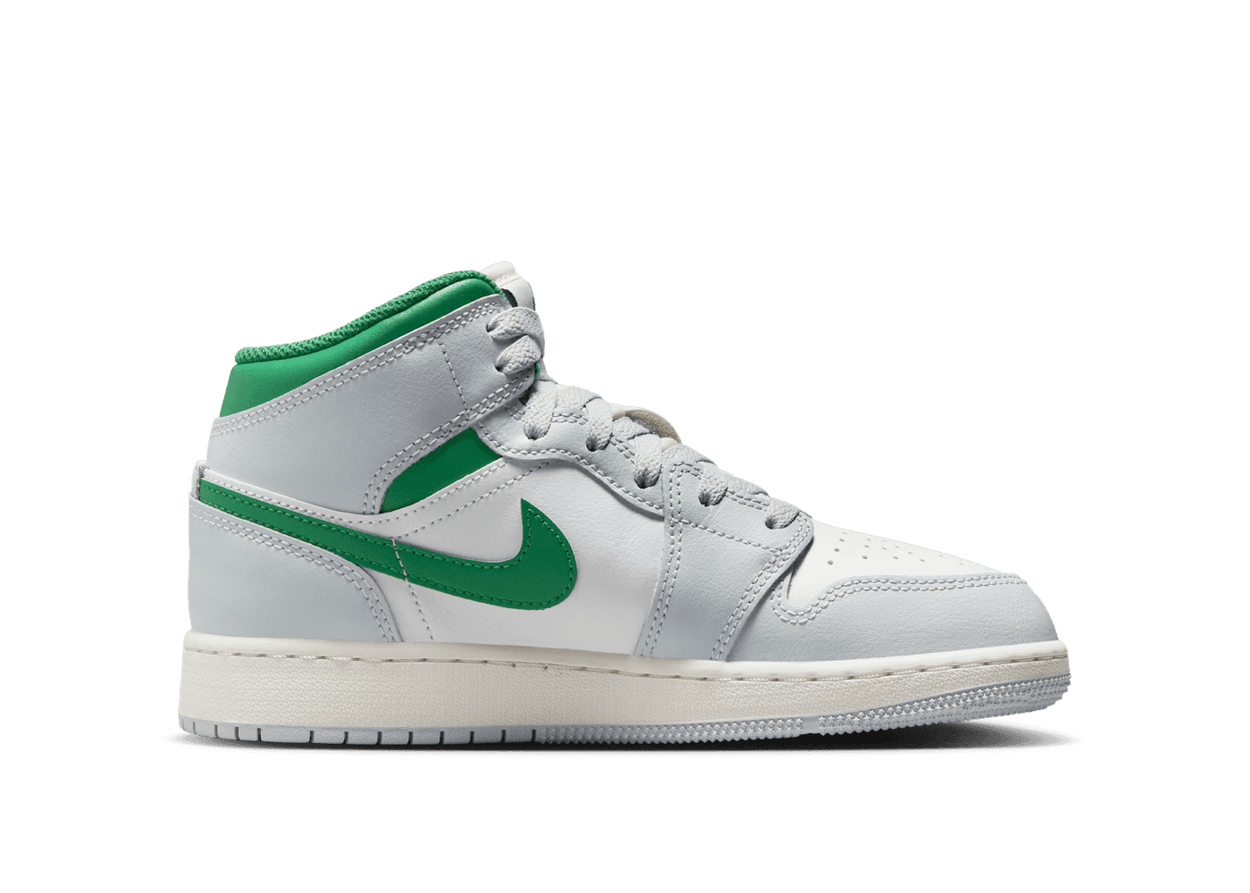 Air Jordan 1 Mid in White | DQ8423-142 (GS)