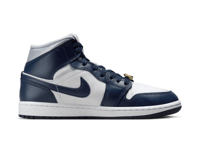 Air Jordan 1 Mid 'Midnight Navy Gold Charms' (W)