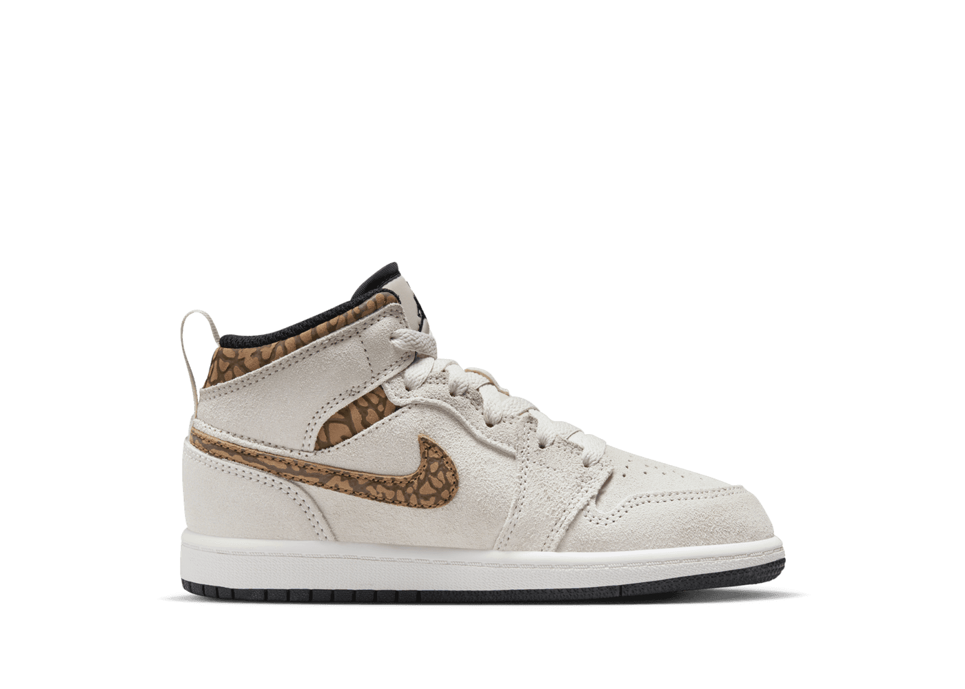 Air Jordan 1 Mid SE 'Brown Elephant' (PS)