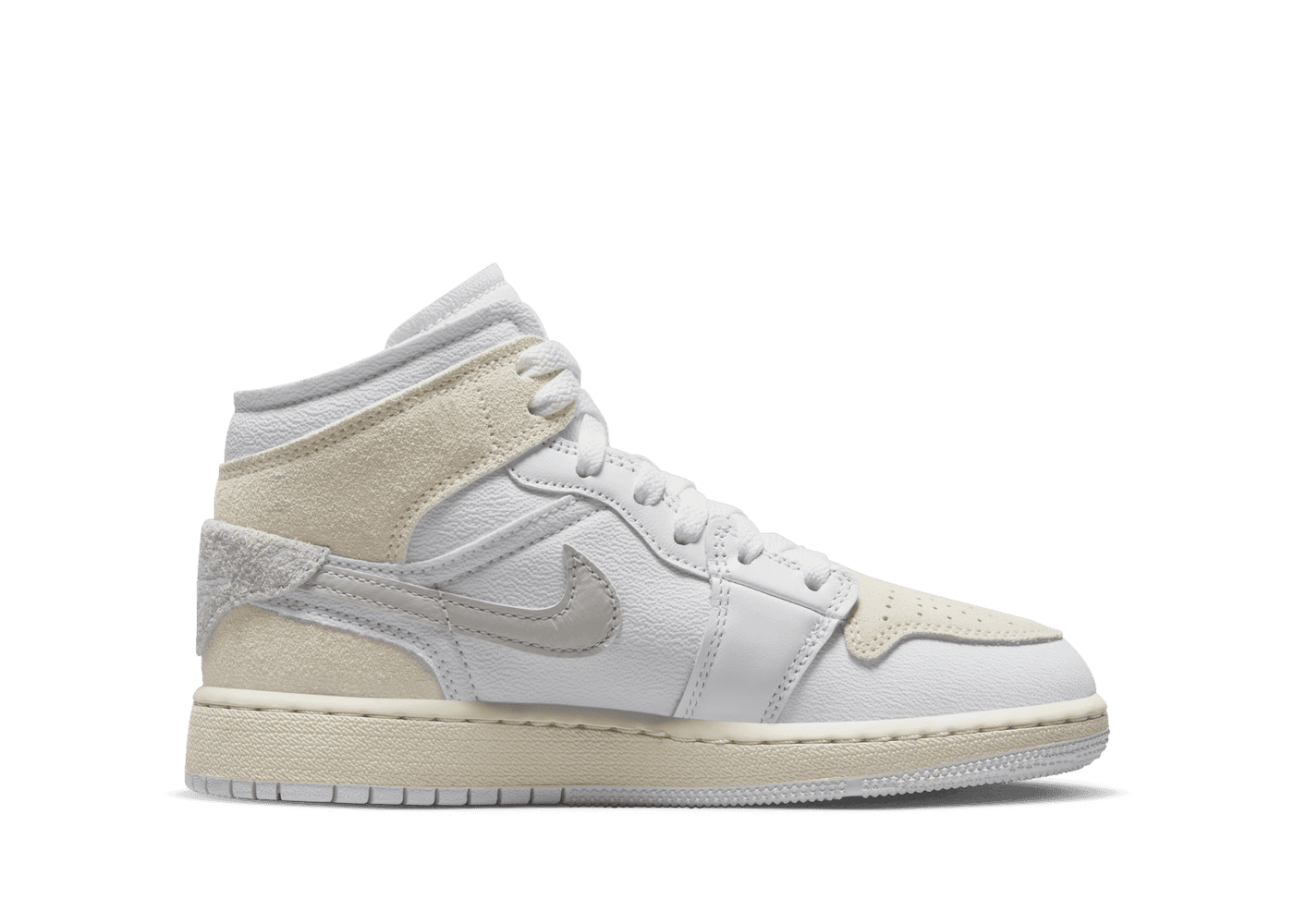 Air Jordan 1 Mid SE Craft  'Inside Out - White Sail' (GS)