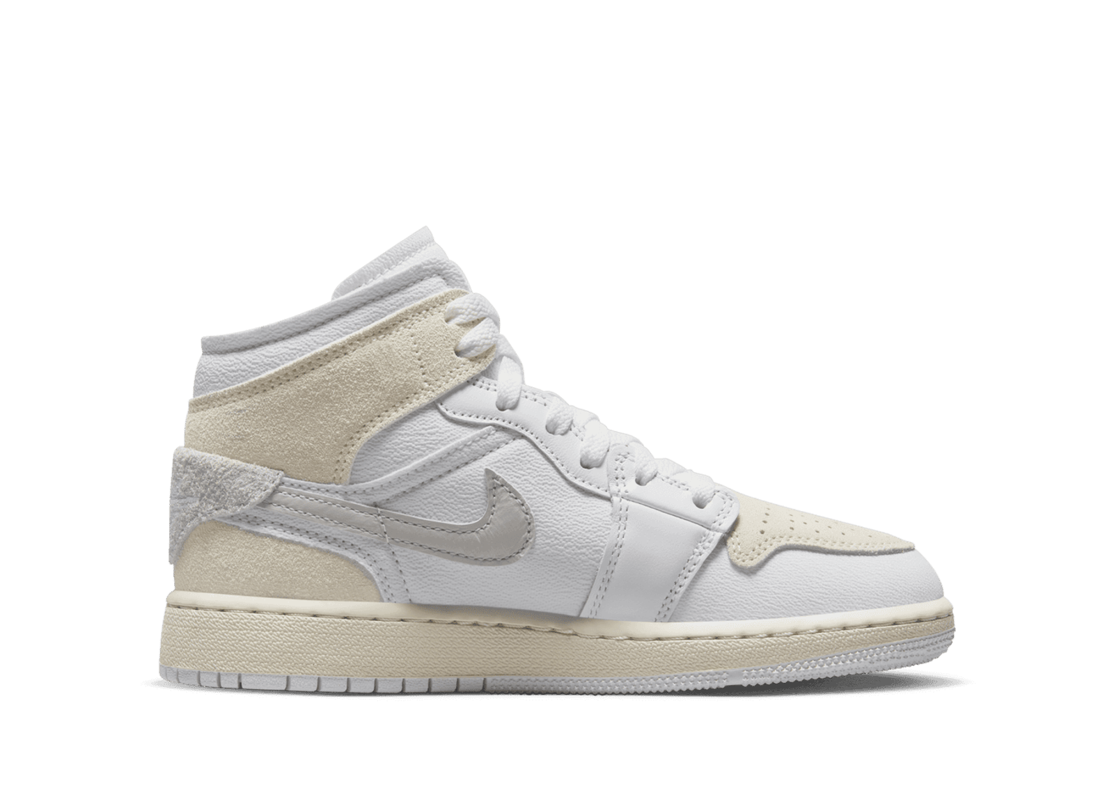 Air Jordan 1 Mid SE Craft 'Inside Out - White Sail' (GS)