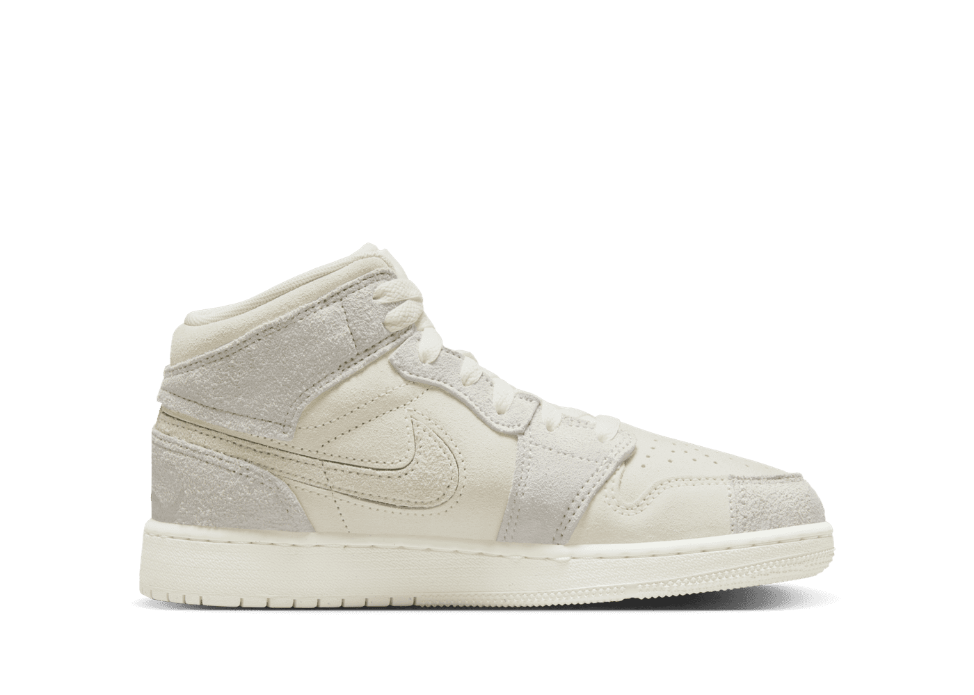 Air Jordan 1 Mid SE Craft  'Pale Ivory' (GS)