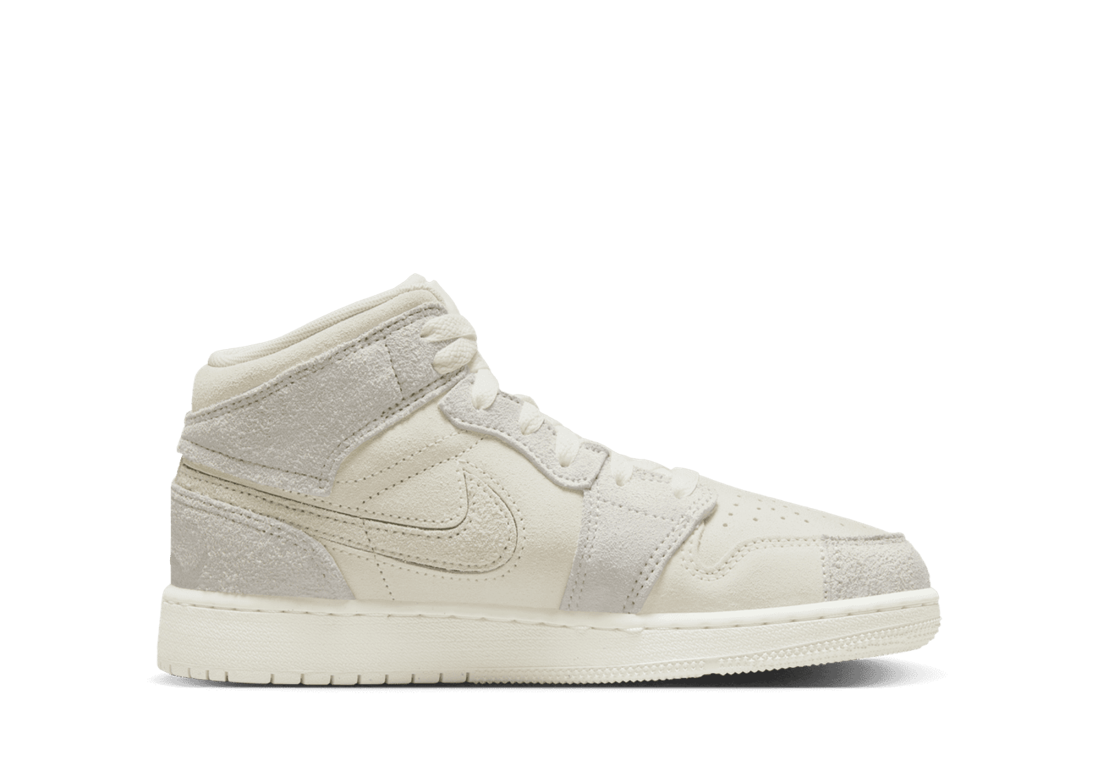 Air Jordan 1 Mid SE Craft 'Pale Ivory' (GS)