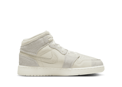 Air Jordan 1 Mid SE Craft 'Pale Ivory' (GS)