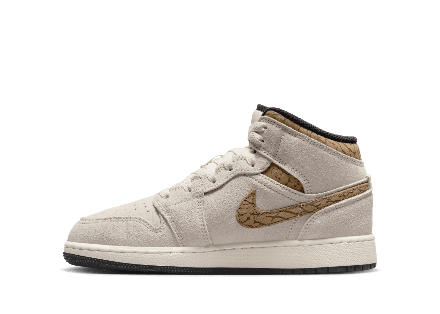 Air Jordan 1 Mid SE GS 'Brown Elephant'