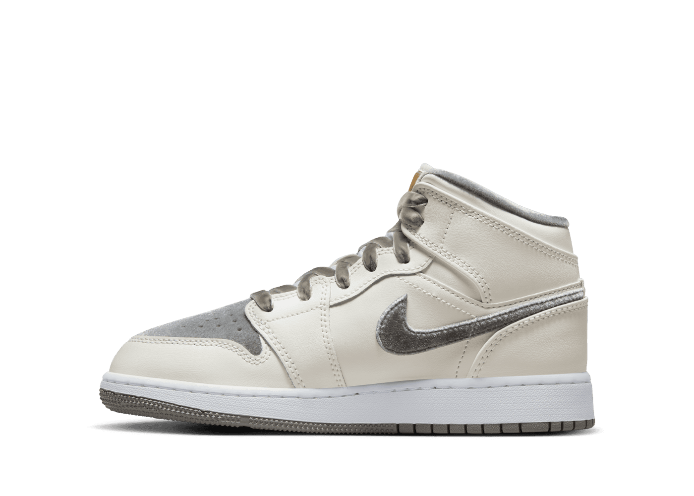 Air Jordan 1 Mid SE GS 'Pewter Velvet Toe'