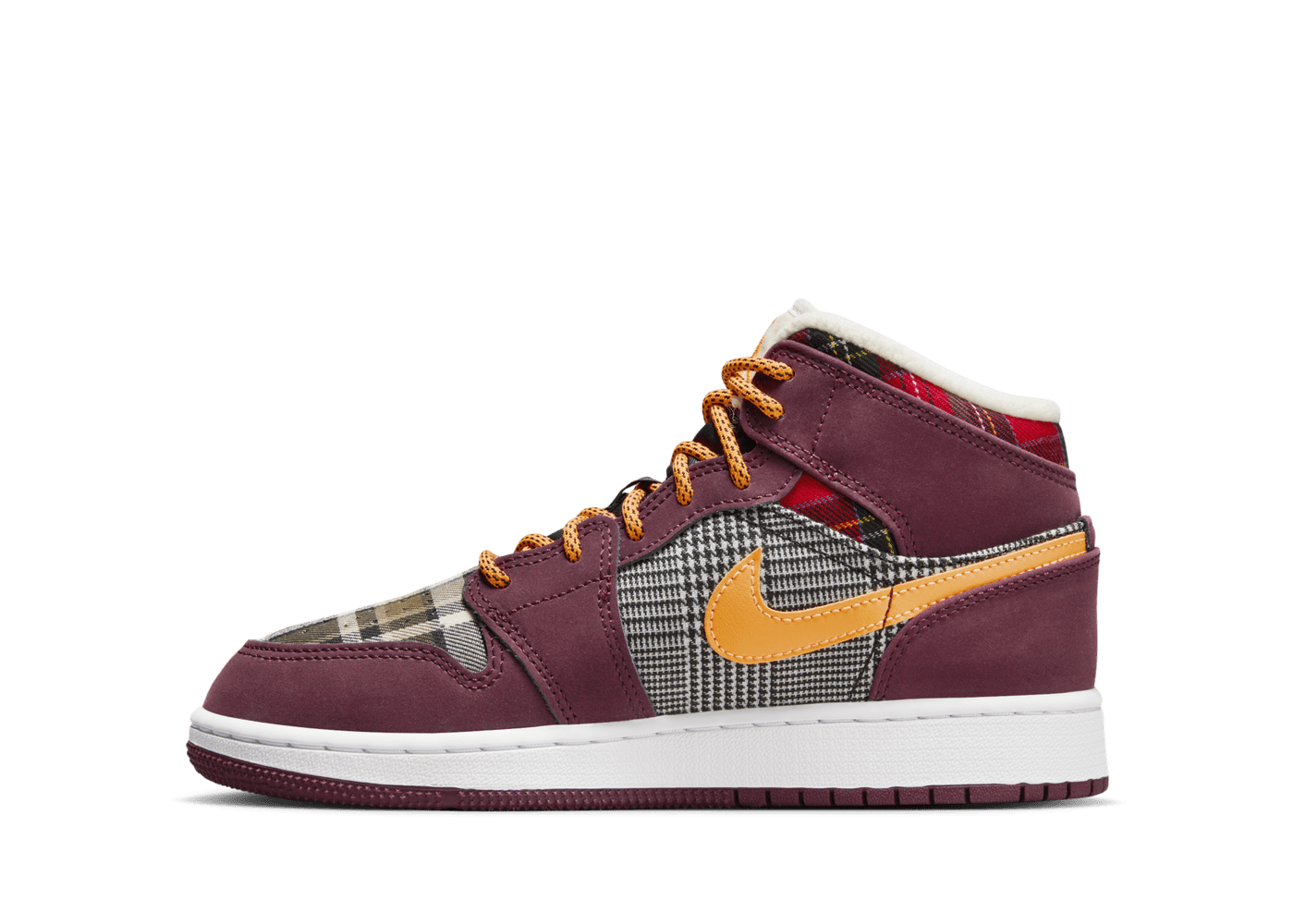 Air Jordan 1 Mid SE GS 'Plaid'