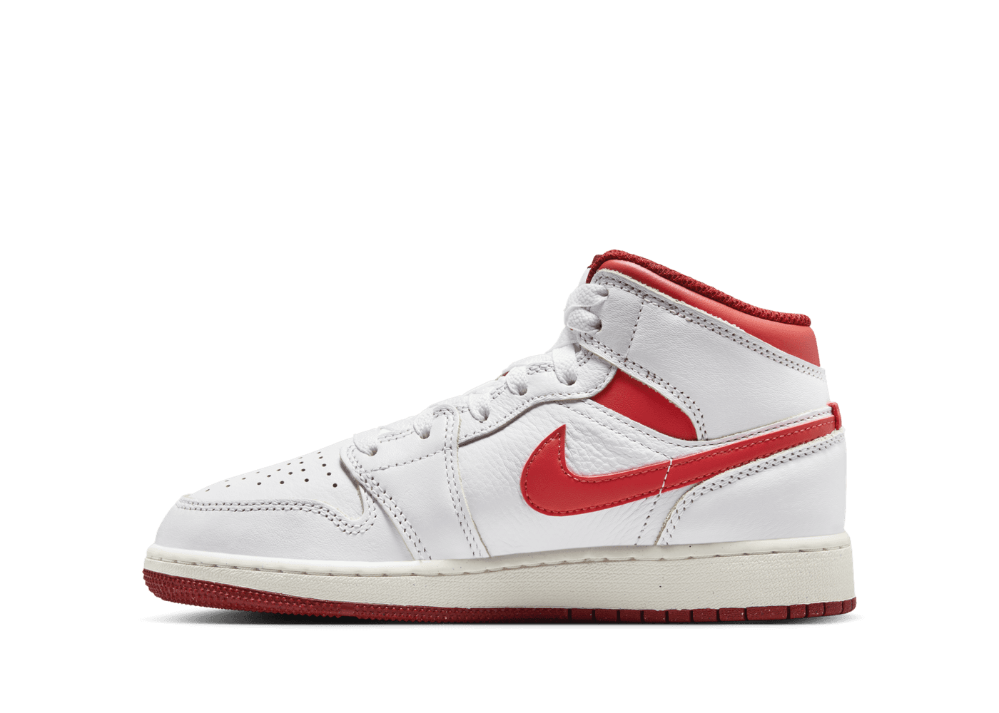 Air Jordan 1 Mid SE TD 'White Dune Red' - FJ3466-160