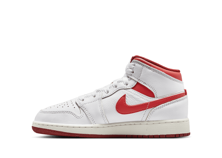 Air Jordan 1 Mid SE GS 'White Dune Red' - FJ3464-160 Air Jordan 1 Mid SE GS 'White Dune Red' - FJ3464-160