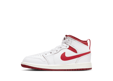 Air Jordan 1 Mid SE PS 'White Dune Red'