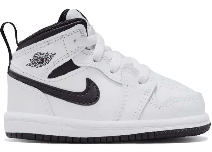 Air Jordan 1 Mid White Black (TD)