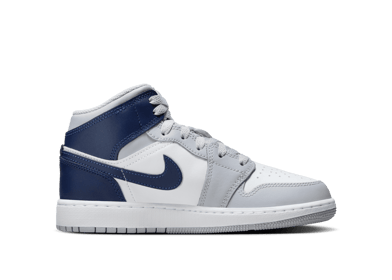 Air Jordan 1 Mid  'Wolf Grey Midnight Navy' (GS)