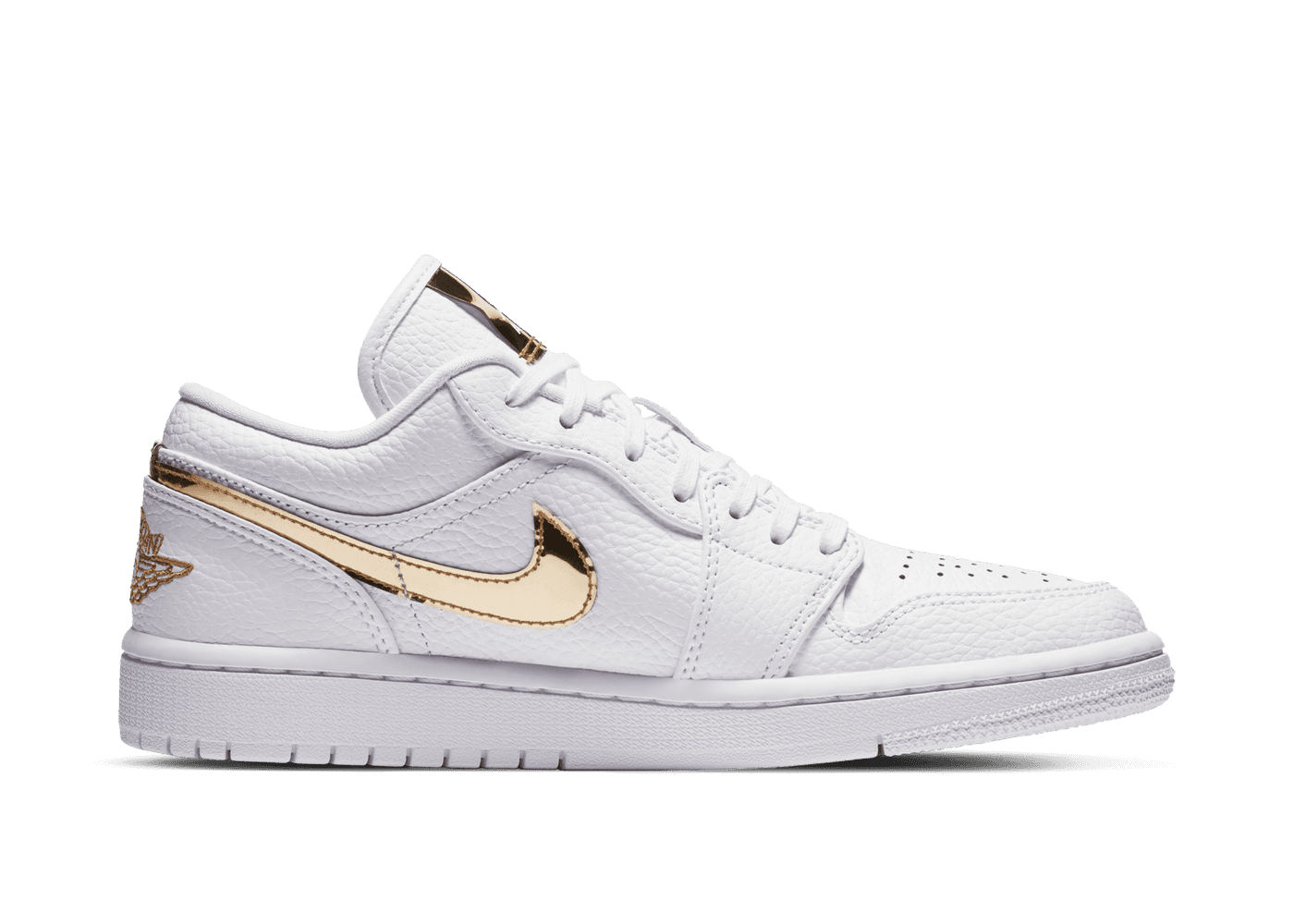 Air Jordan 1 Retro Low 'White Metallic Gold' (W)