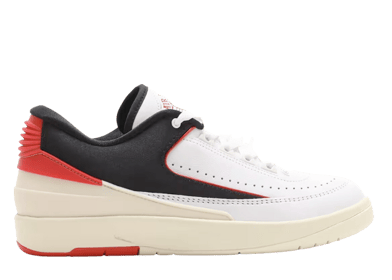 Air Jordan 2 Low Retro White University Red Black (W)