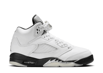 Air Jordan 5 Retro White Metallic Black (GS)