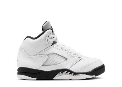 Air Jordan 5 Retro White Metallic Black (PS)