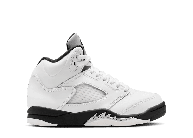 Air Jordan 5 Retro White Metallic Black (PS) - 440889-110 Air Jordan 5 Retro White Metallic Black (PS) - 440889-110
