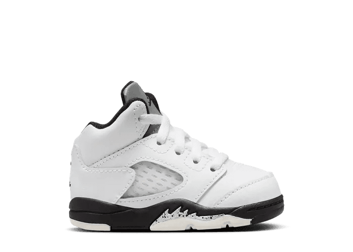 Air Jordan 5 Retro White Metallic Black (TD) - 440890-110