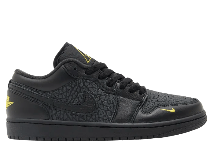 Air Jordan 1 Low Black Elephant Print