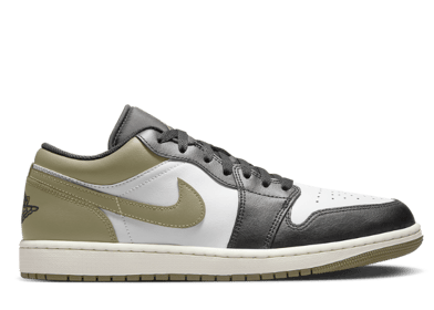 Air Jordan 1 Low Black Toe Medium Olive