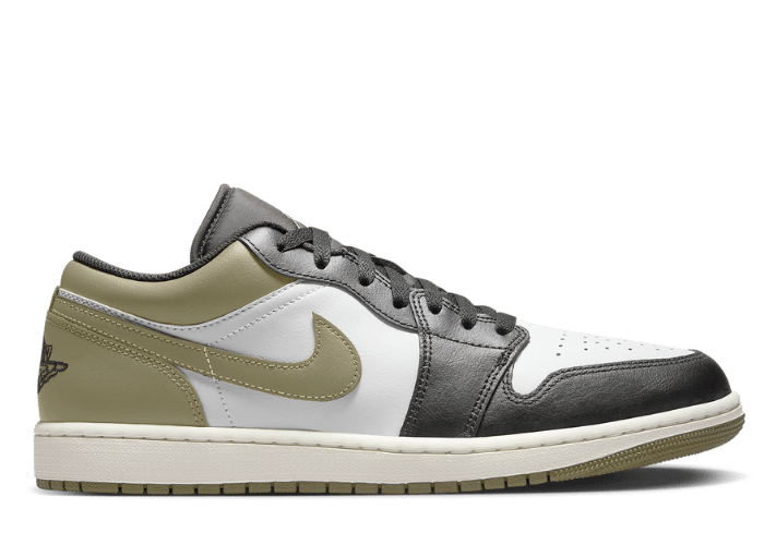 Air Jordan 1 Low Black Toe Medium Olive