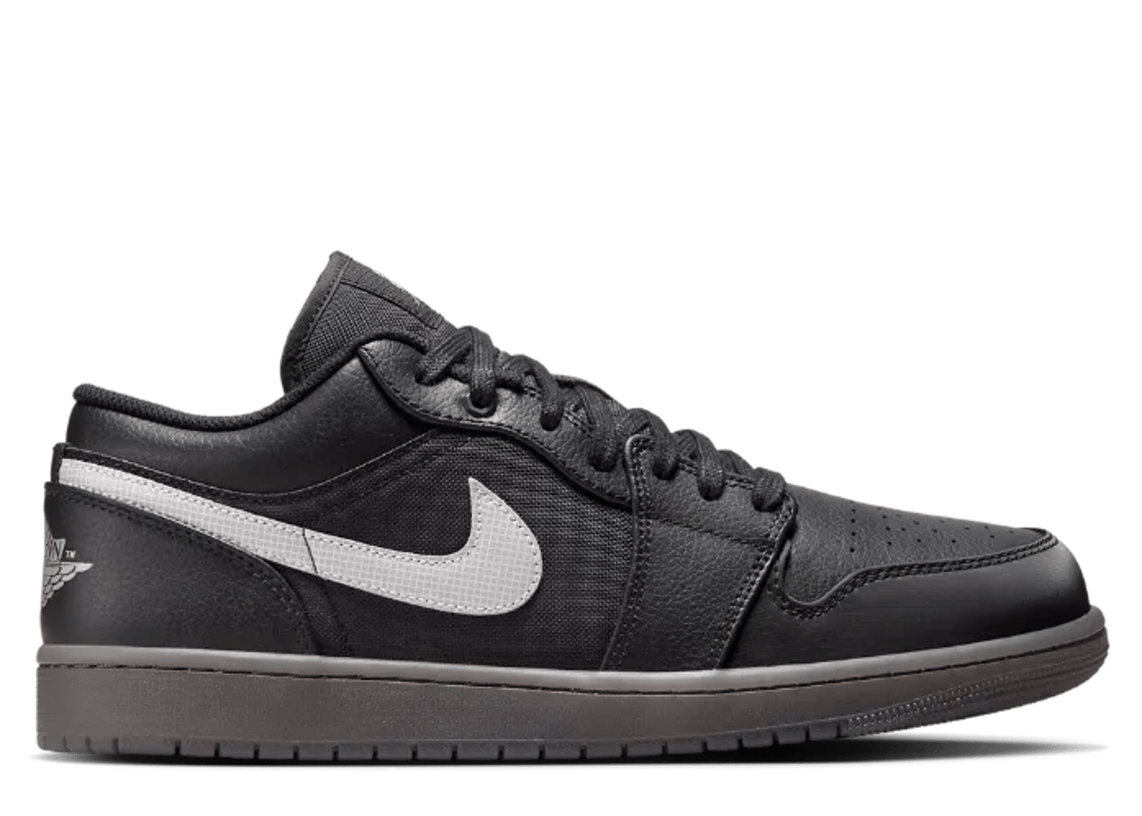 Air Jordan 1 Low Black White Dark Gum
