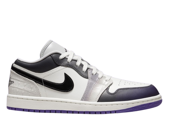 Air Jordan 1 Low SE Cement Grey Field Purple (W)